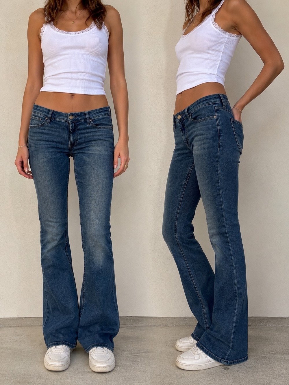 Old Navy Women's Bootcut Jeans in Dark Wash Blue